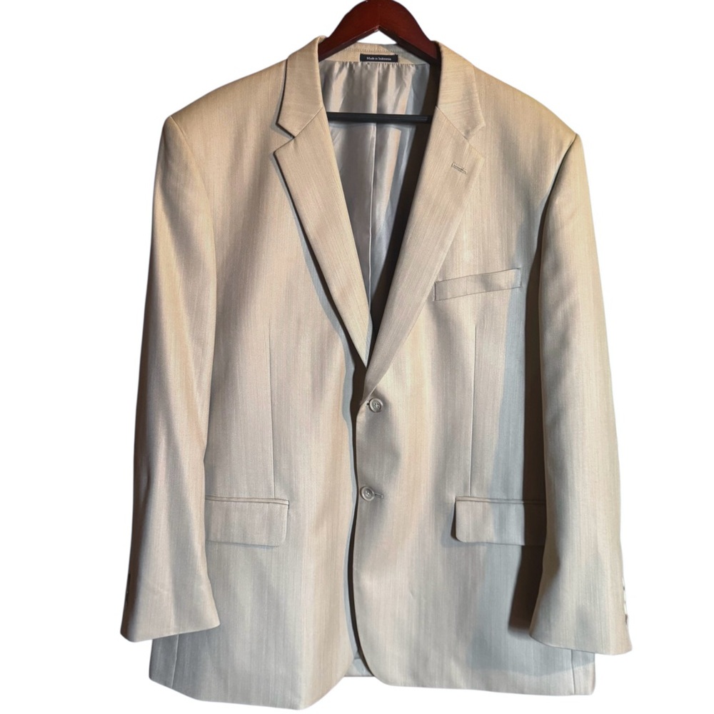 Joseph & Feiss Men’s Herringbone Blazer 48 Regular NWOT
